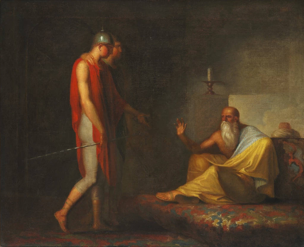 Messaggero di Alessandro al filosofo persiano - rasmuseum